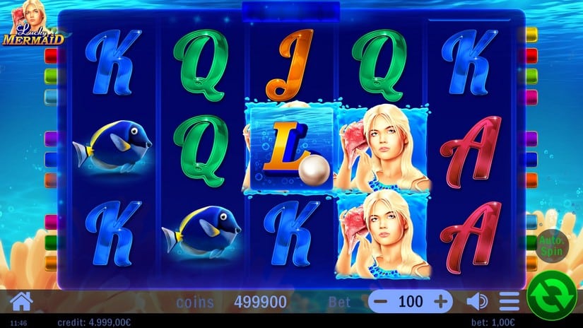 Lucky Mermaid slot screen 1