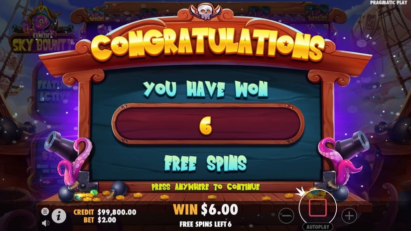 Sky Bounty slot screen 3