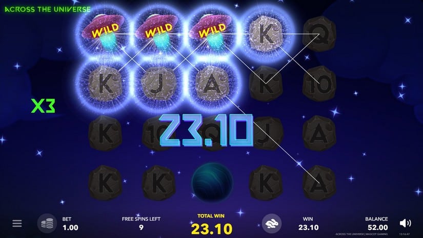 Across The Universe slot screen 3