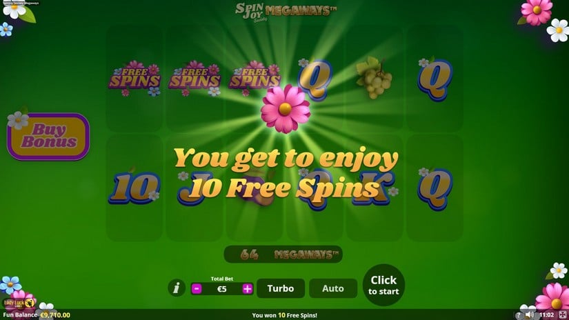 Spinjoy Society Megaways slot screen 4