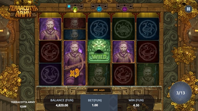 Terracotta Army slot screen 4