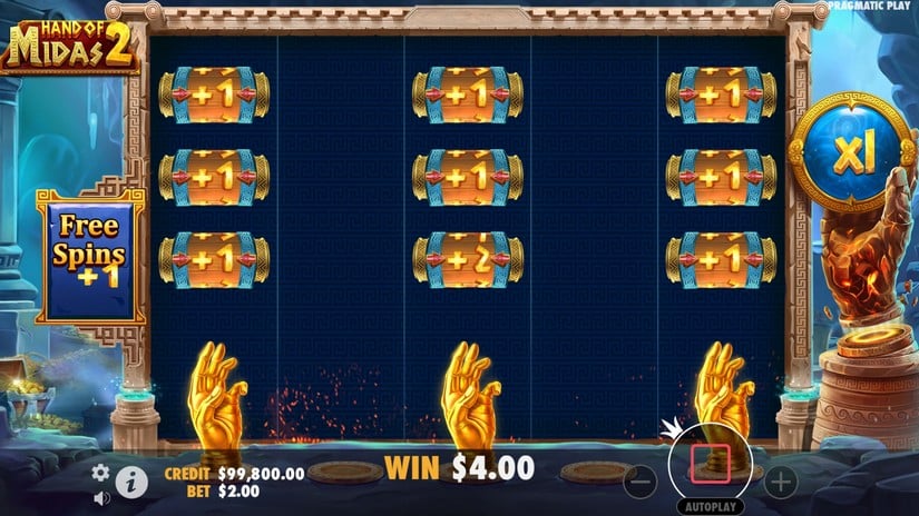 Hand of Midas 2 slot screen 3