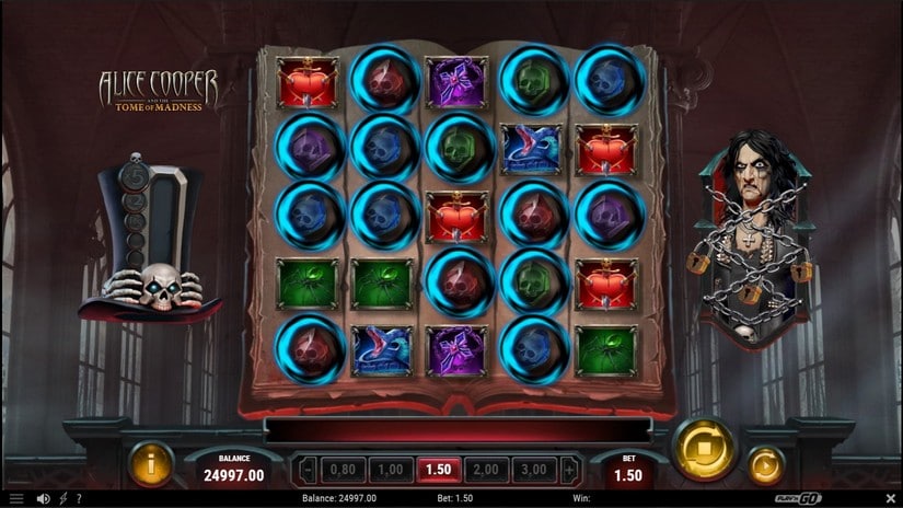 Alice Cooper and the Tome of Madness slot screen 2