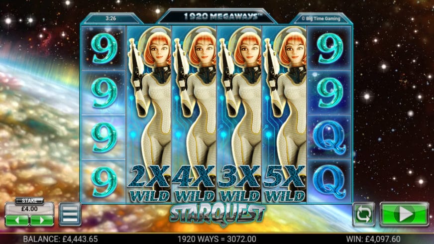 StarQuest slot screen 1