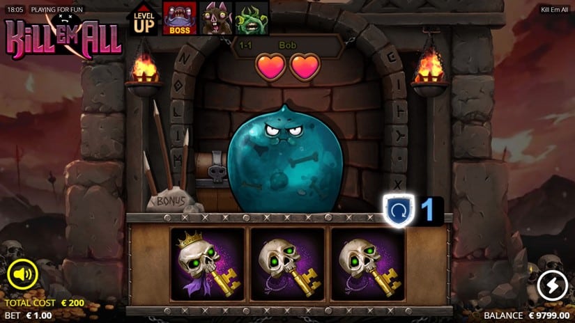 Kill Em All slot screen 2