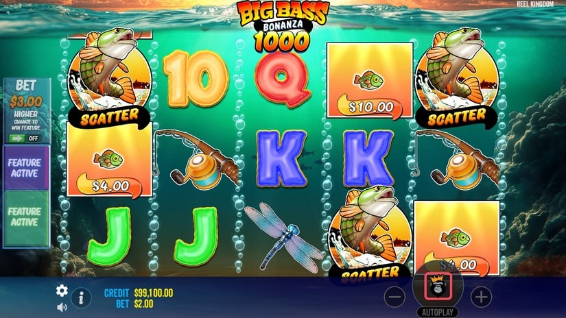 Big Bass Bonanza 1000 slot screen 3