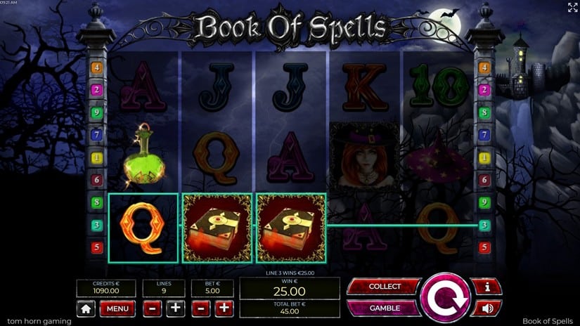 Books of Spells slot screen 4