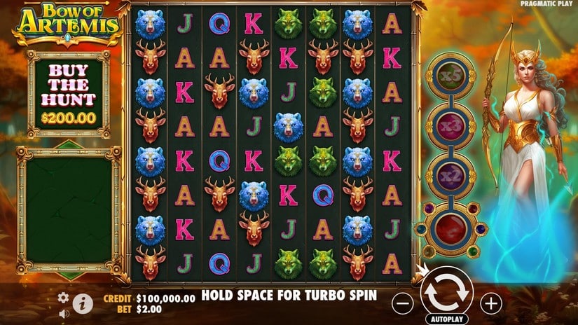 Bow of Artemis slot screen 1