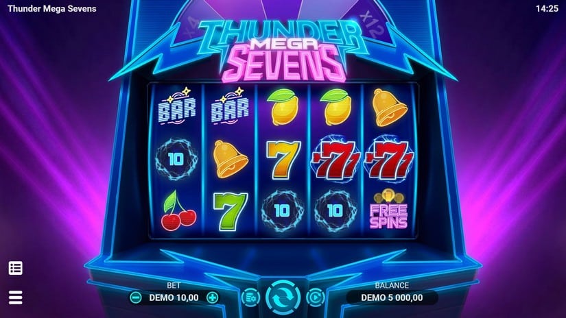 Thunder Mega Sevens slot screen 1