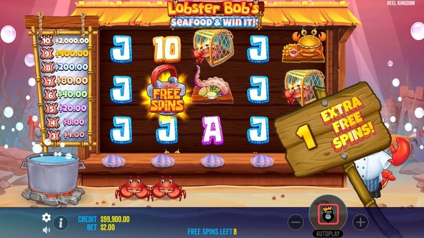 Lobster Bob’s Sea Food and Win It slot screen 5