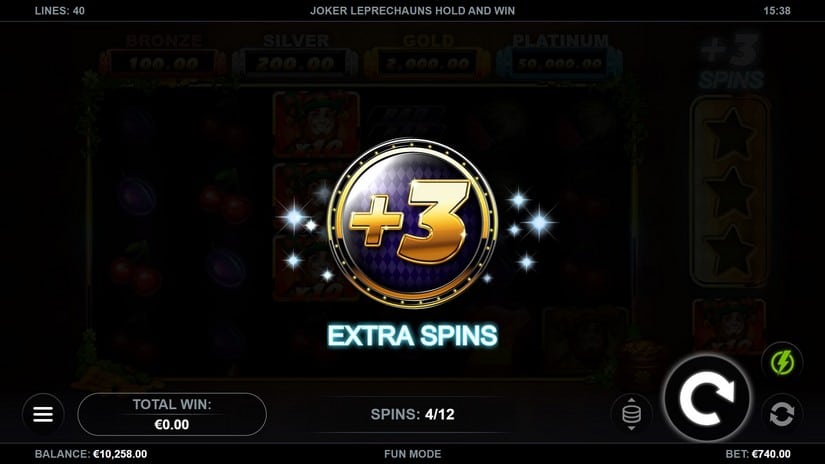 Joker Leprechauns Hold and Win slot screen 3