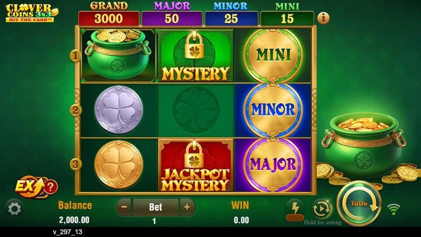 Clover Coins 3×3 slot screen 1
