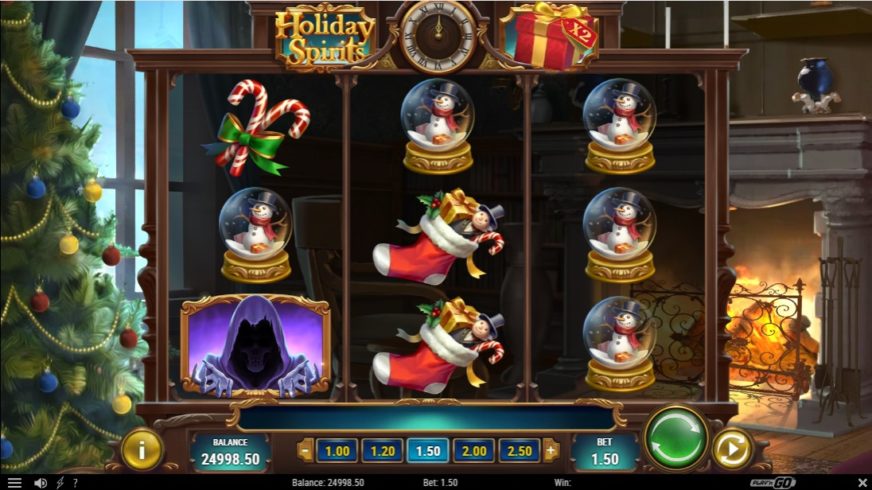 Holiday Spirits slot screen 1