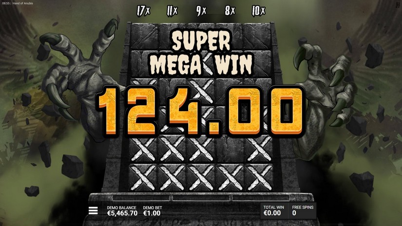 Hand of Anubis slot screen 13