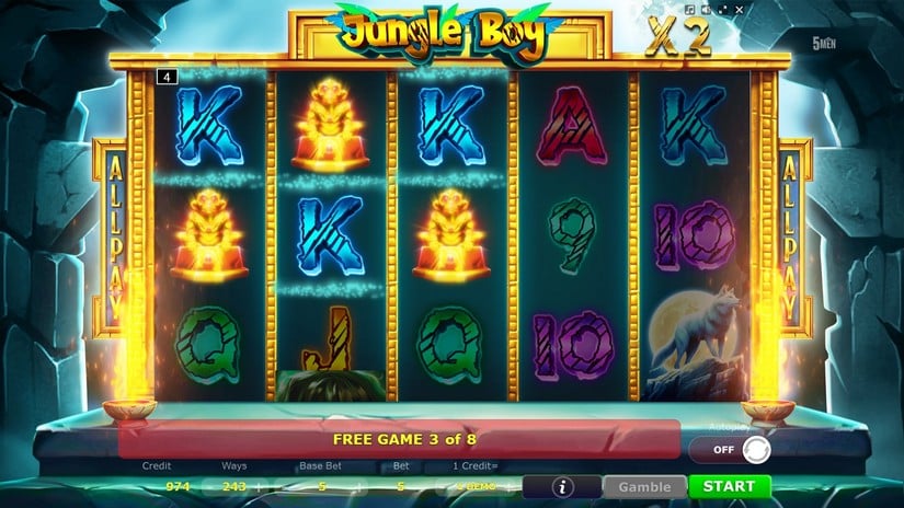 Jungle Boy slot screen 5
