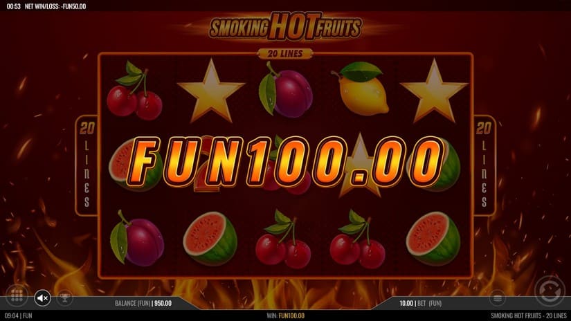 Smoking Hot Fruits 20 slot screen 3