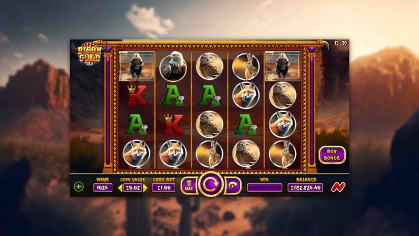 Bison Gold slot screen 1