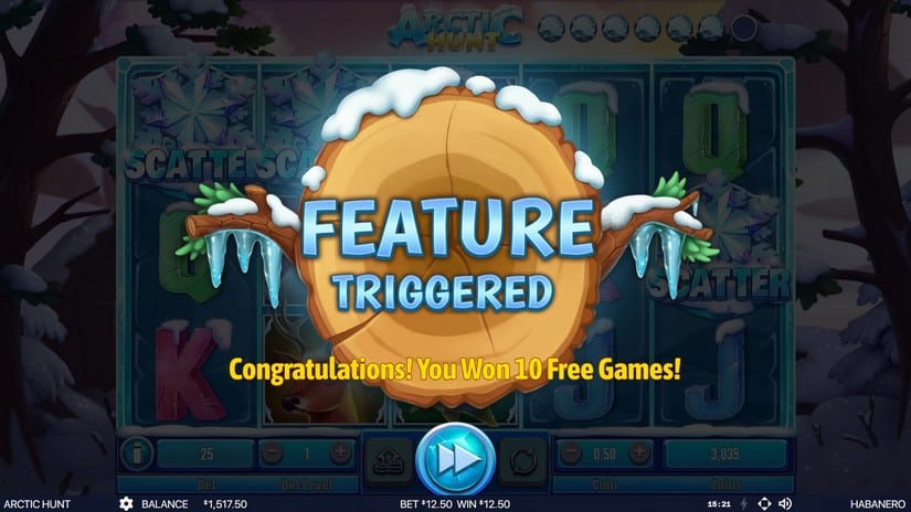 Arctic Hunt slot screen 6