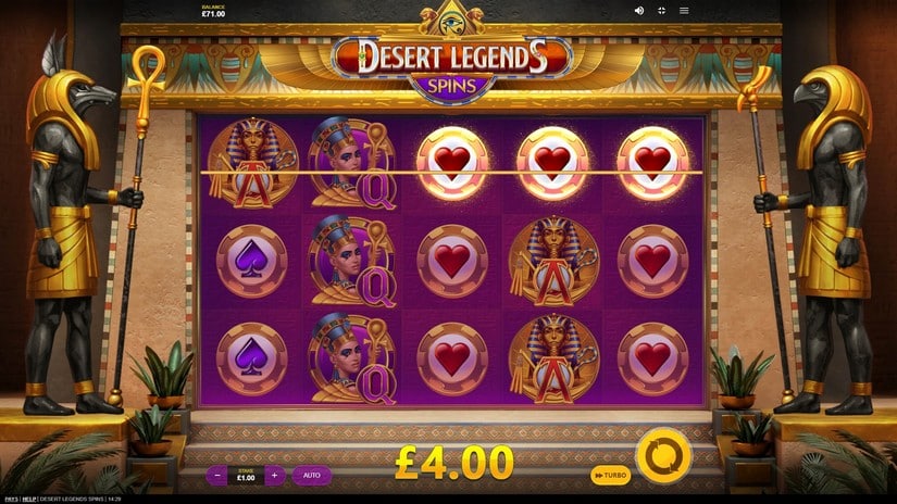Desert Legends Spins slot screen 2