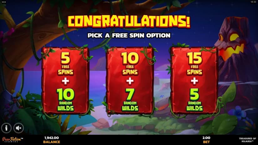 Treasures of Kilauea slot screen 5