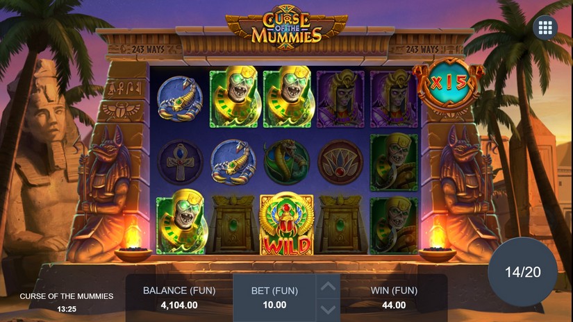 Curse of the Mummies slot screen 4