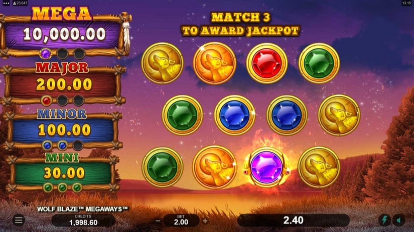 Wolf Blaze Megaways slot screen 6