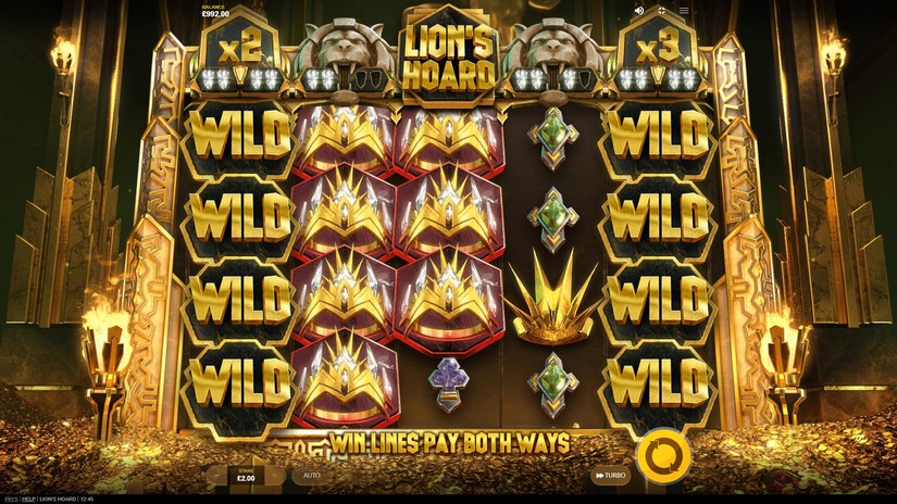Lion’s Hoard slot screen 2