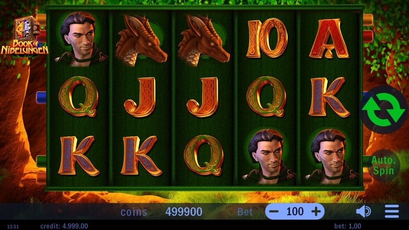 Book of Nibelungen slot screen 1