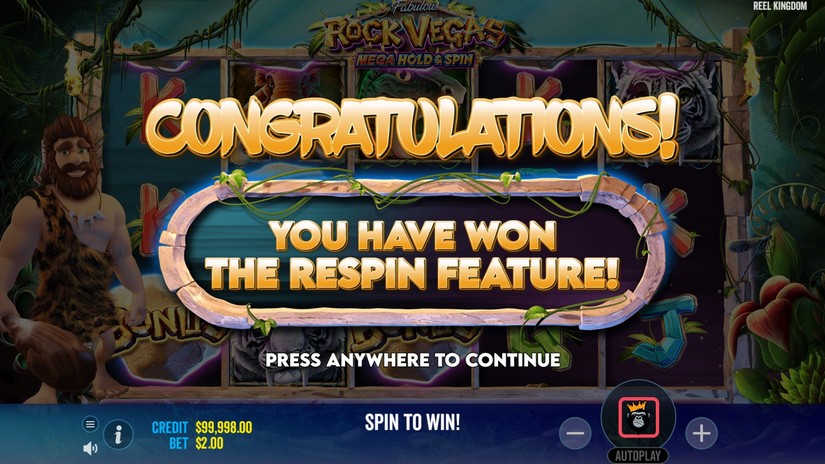Rock Vegas slot screen 2