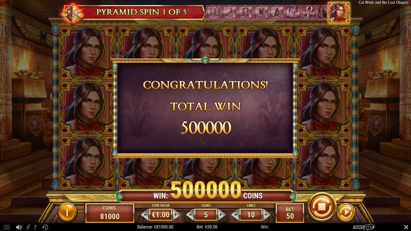 Cat Wilde and the Lost Chapter slot screen 7