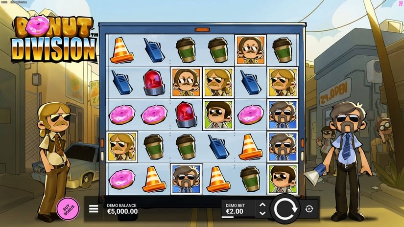 Donut Division slot screen 1