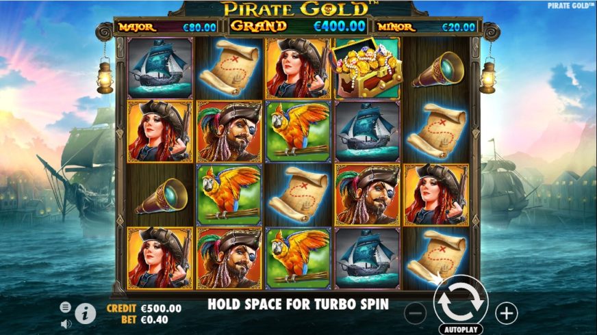 Pirate Gold slot screen 1