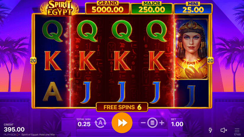 Spirit of Egypt: Hold and Win slot screen 4
