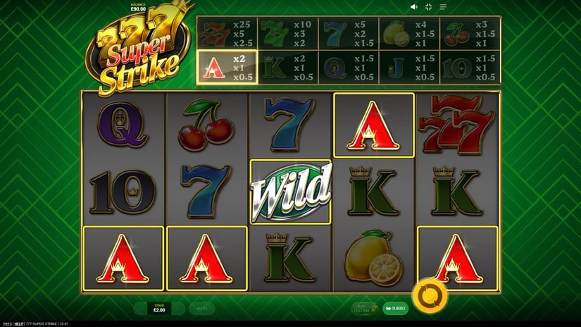 777 Super Strike slot screen 2
