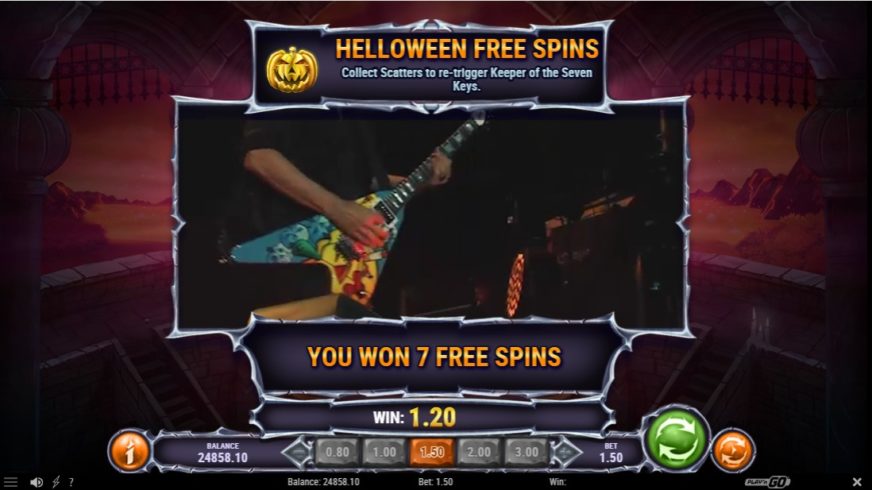 Helloween slot screen 3