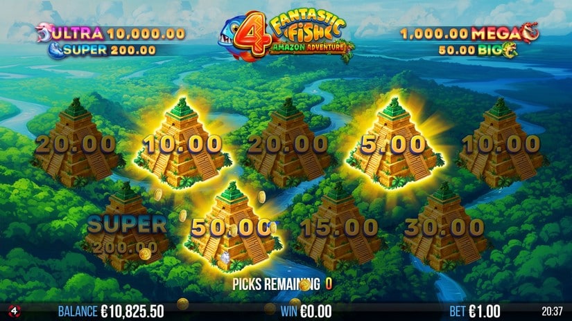4 Fantastic Fish Amazon Adventure slot screen 4