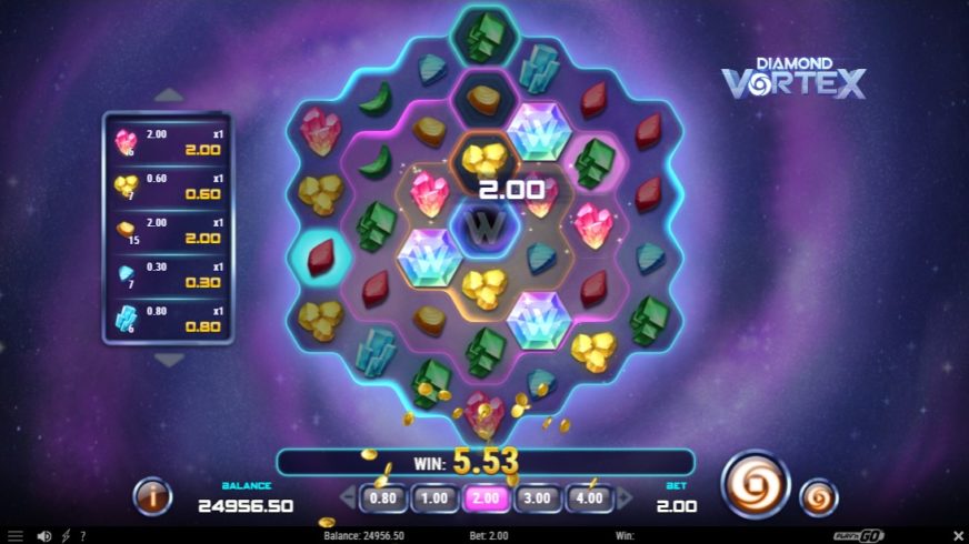 Diamond Vortex slot screen 2