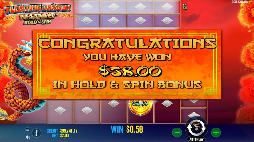 Floating Dragon Megaways slot screen 4