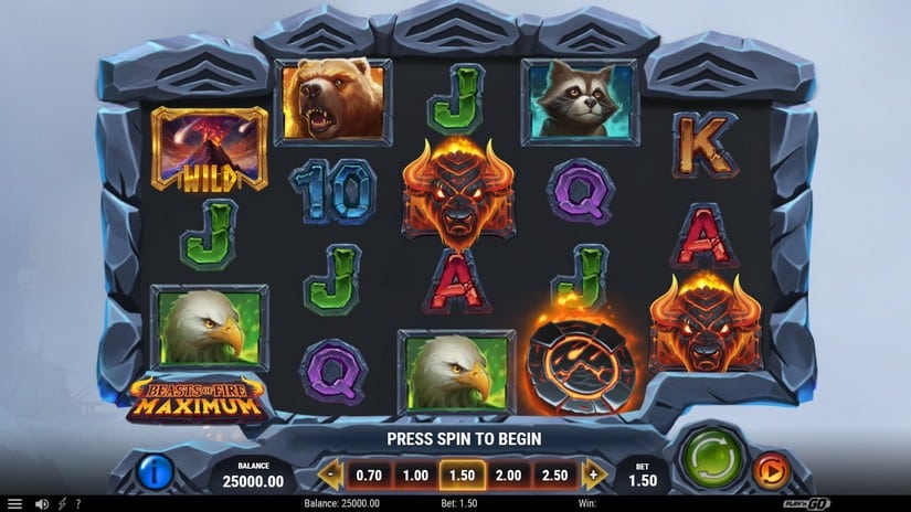 Beasts of Fire Maximum slot screen 1
