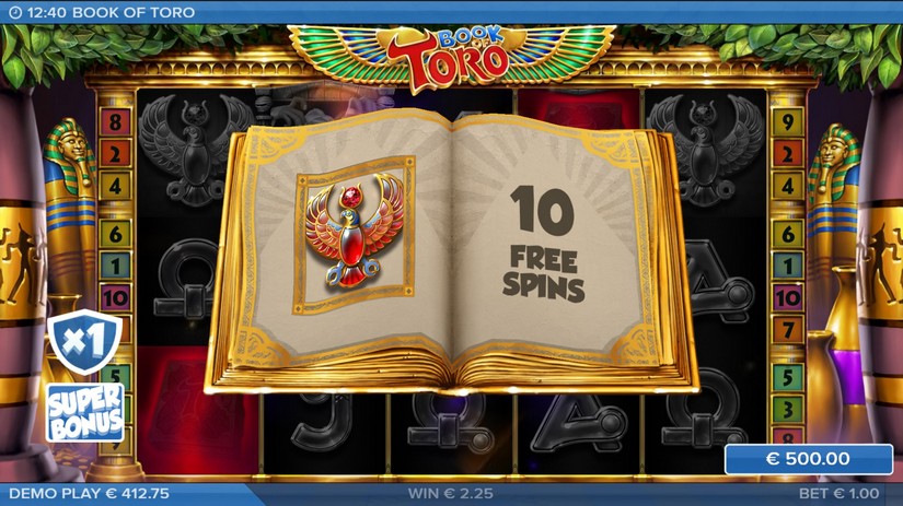Book of Toro slot screen 5