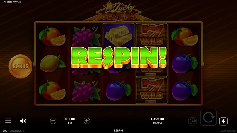 10 Lucky Sevens slot screen 2