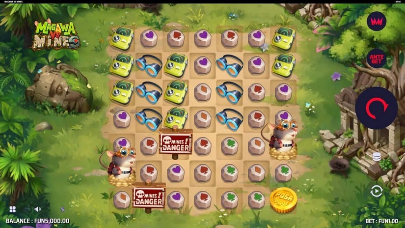 Magawa vs Mines slot screen 1