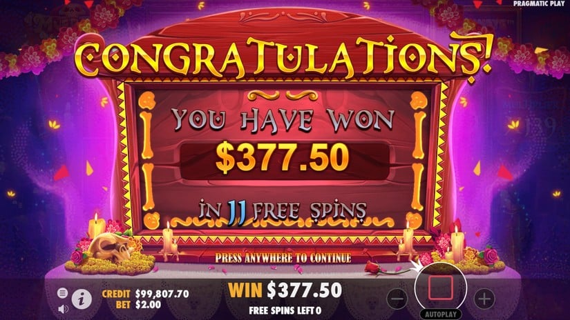 Muertos Multiplier Megaways slot screen 10