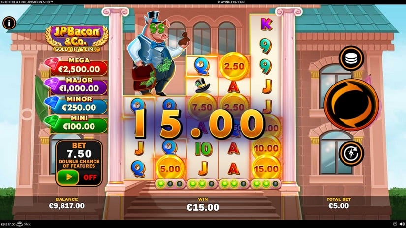 Gold Hit & Link: JP Bacon & Co slot screen 3