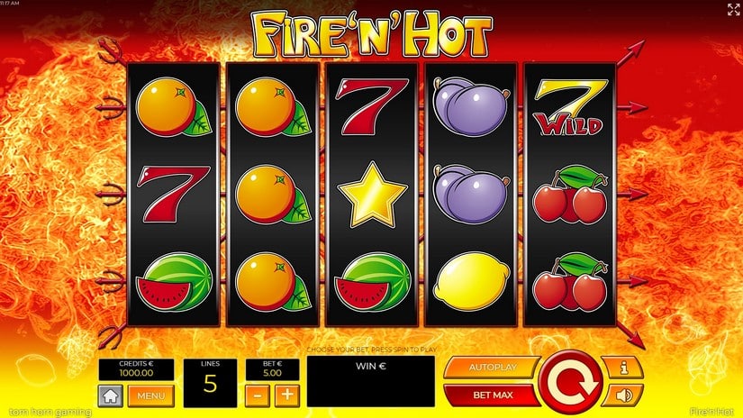 Fire’n’Hot slot screen 1