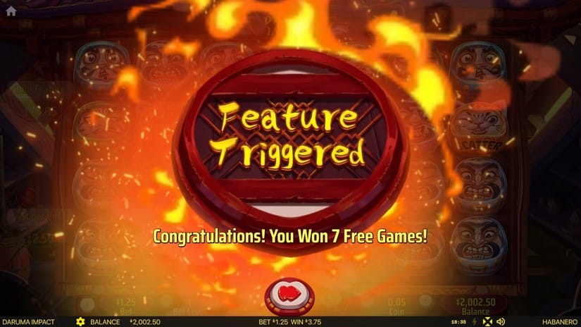 Daruma Impact slot screen 2