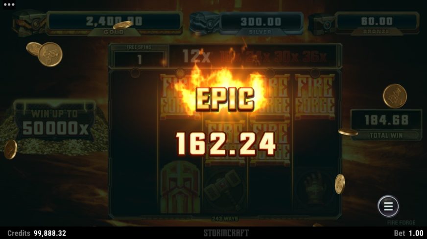 Fire Forge slot screen 5