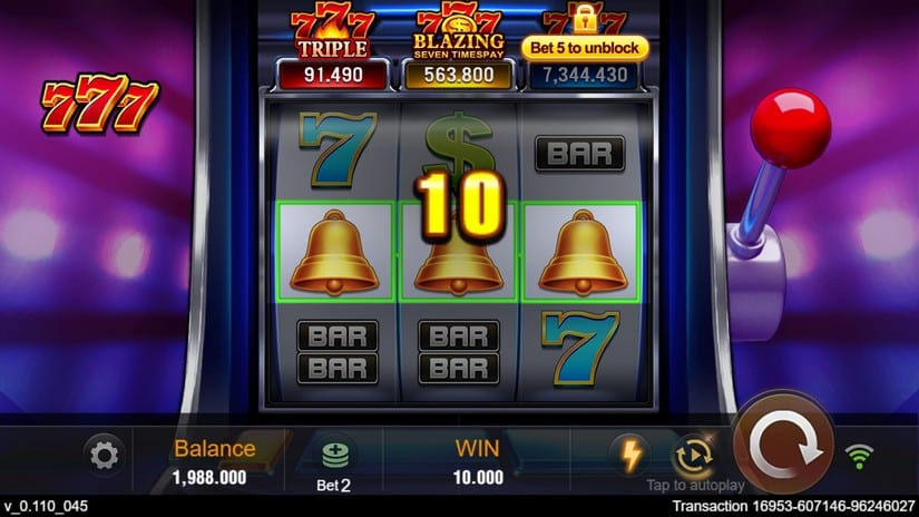 Seven Seven Seven slot screen 3