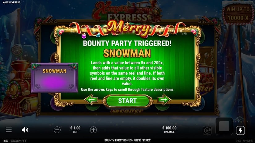 X-mas Express slot screen 3