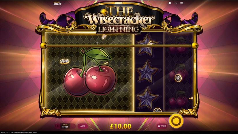 The Wisecracker Lightning slot screen 2